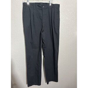 Dickies Pants Mens Black Work Pants Cotton Blend Durable Straight Fit size 34X31